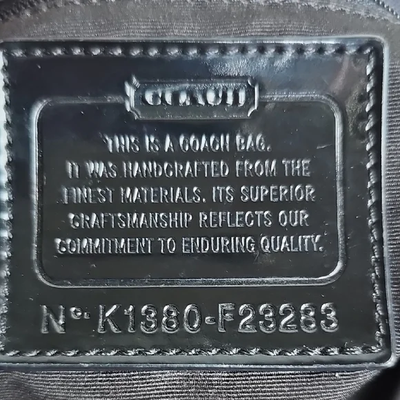 COACH 2013 SIGNATURE STRIPE ZEBRA PRINT TOTE - Picture 13 of 14